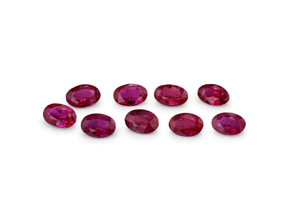 Ruby 3x2mm Oval Red