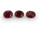 Ruby 4x3mm+/- Oval Dark Red