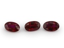 Ruby 5x3.5mm+/- Oval Dark Red