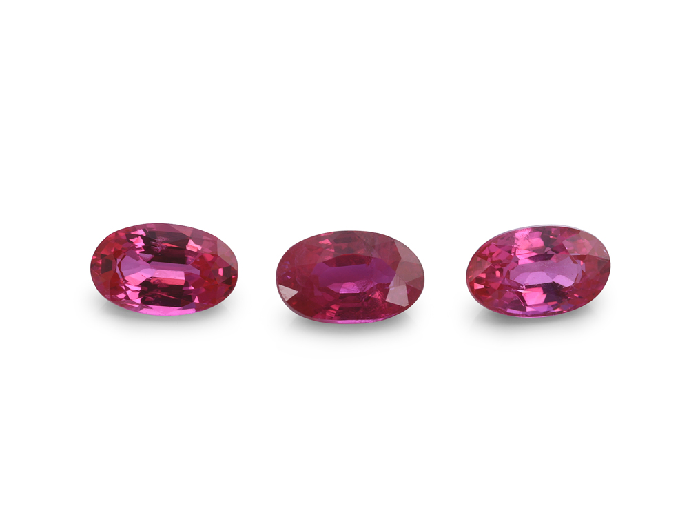 Ruby 5x3mm Oval Pink Red