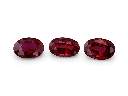 Ruby 6x4mm +/- Oval Dark Red