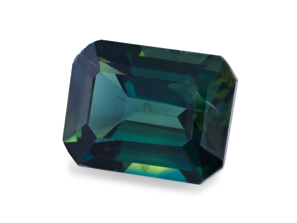 Sapphire 7.4x5.5mm Emerald Cut Teal