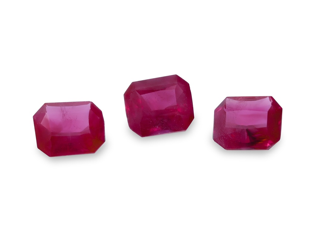 Ruby 5x4mm Radiant Cut Pink Red