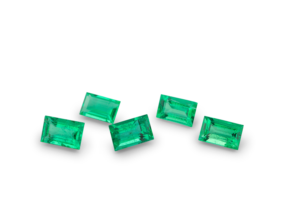 Emerald 3x2mm Baguette Mid Green