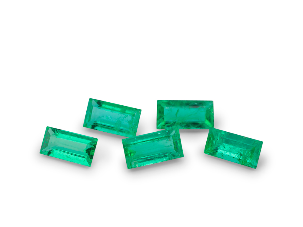 Emerald 4x2mm Baguette Bright Green