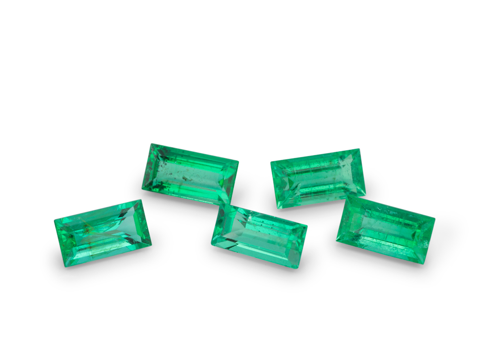 Emerald 4x2mm Baguette Mid Green