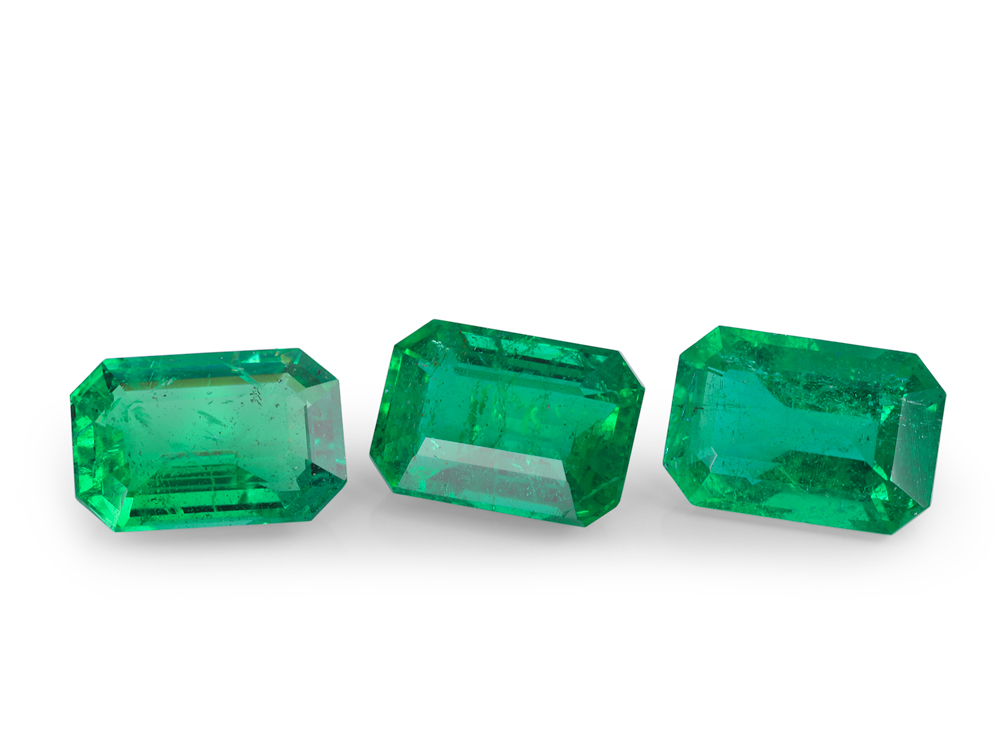 Emerald 6x4mm Emerald Cut Strong Green