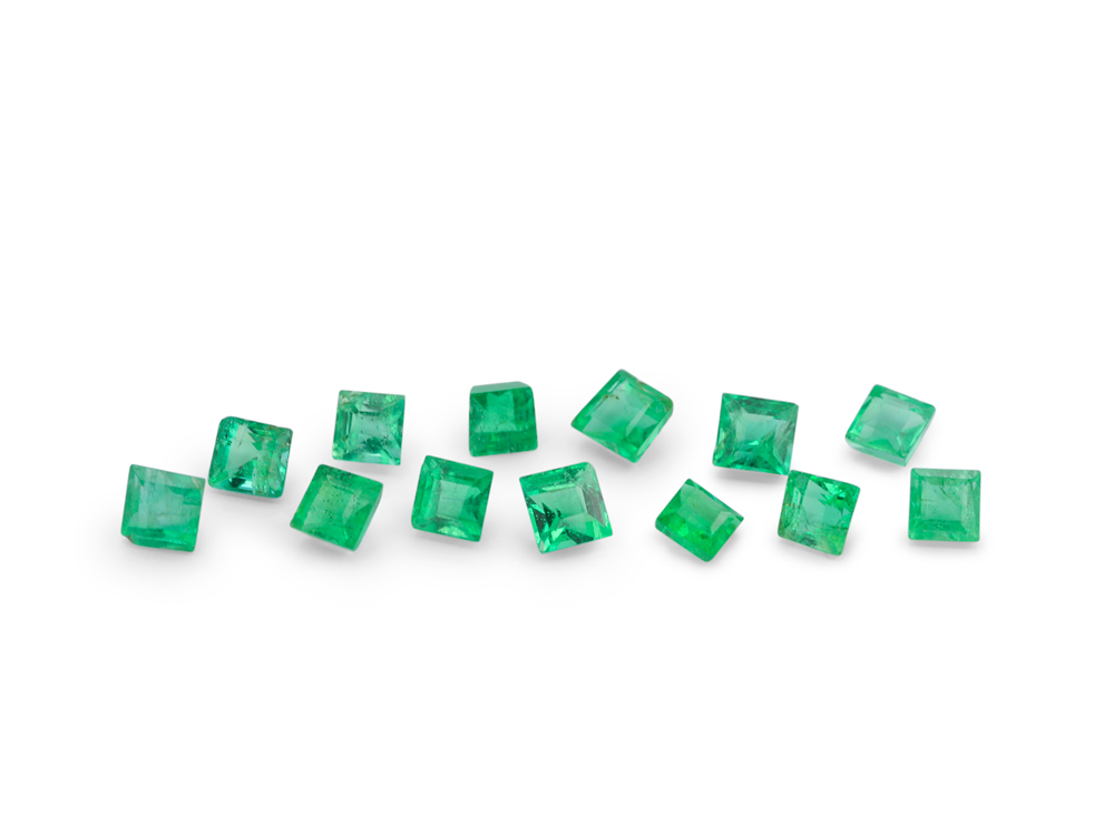 Emerald 1.25mm Carre Cut Mid Green