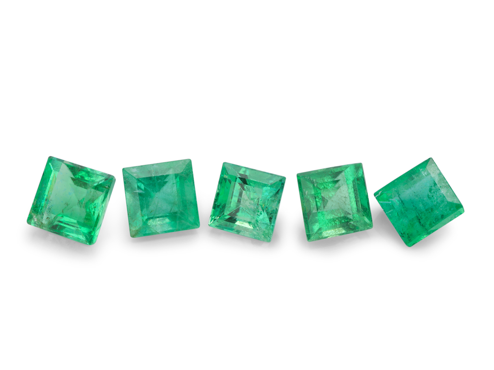 Emerald 2.75mm Carre Cut Mid Green