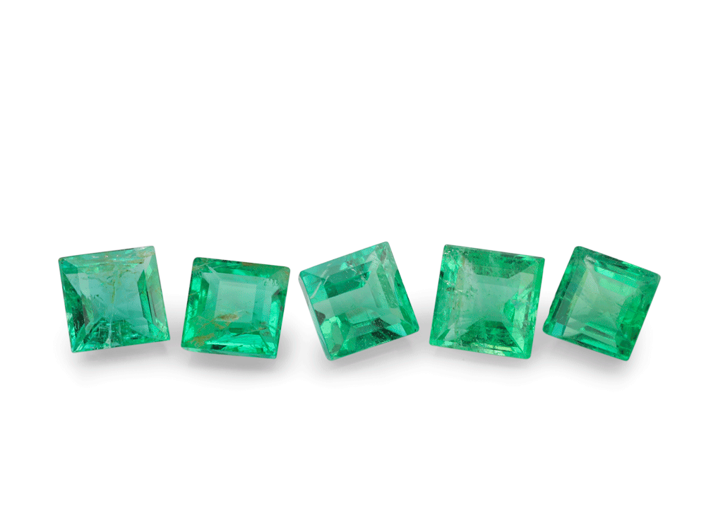 Emerald 2.75mm Carre Cut Bright Green