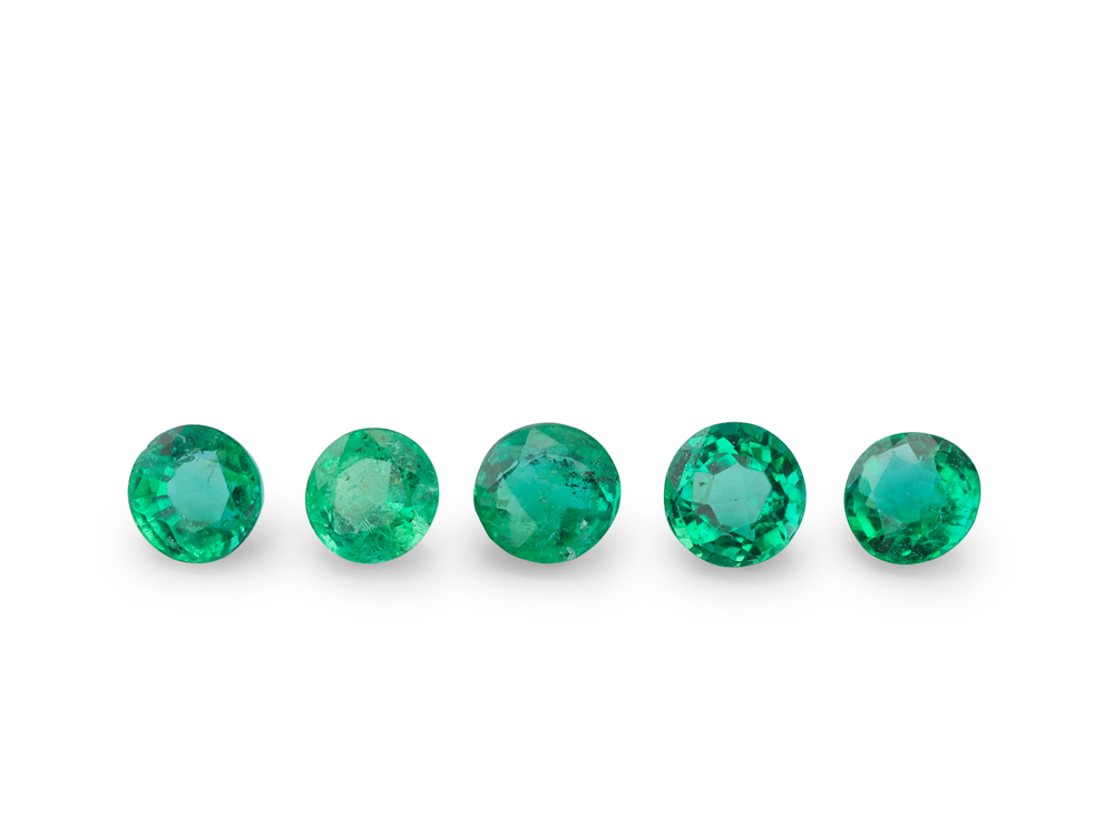 Emerald 2.50mm Round Mid Green