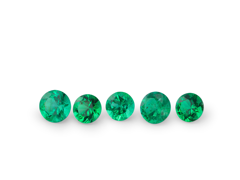 Emerald 2.50mm Round Bright Green