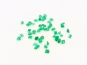 Emerald 1.25-1.50mm Carre Cut Mid Green