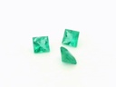 Emerald 3.50mm Princess Cut Strong Green