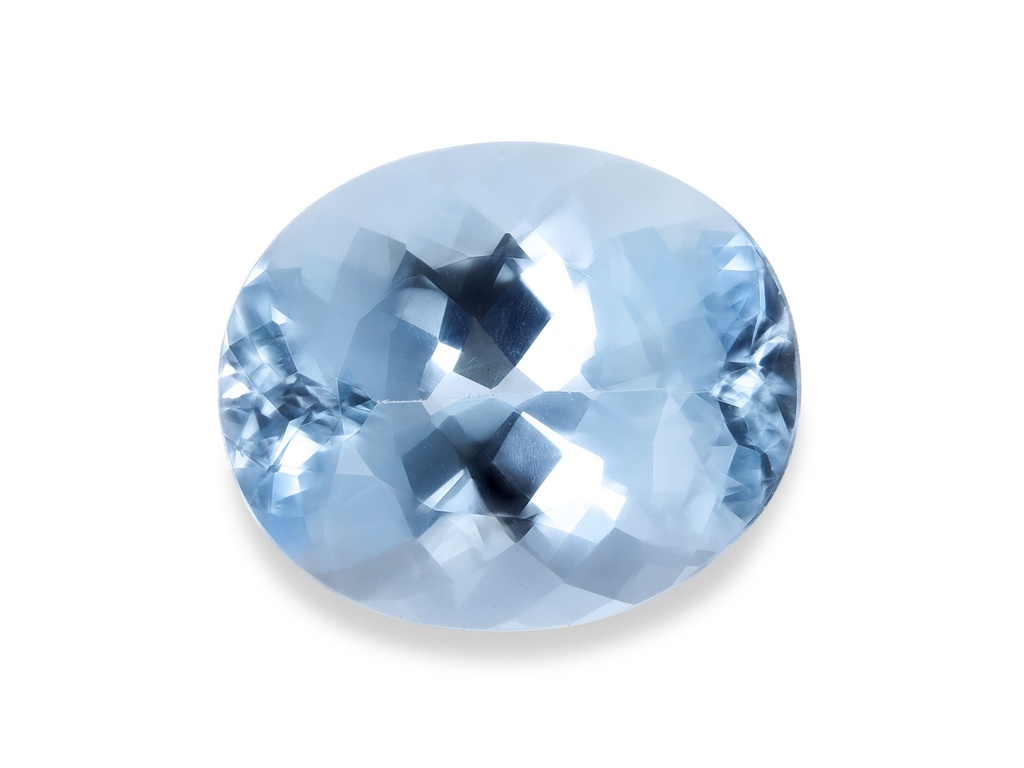 Aquamarine 12x10mm Oval Mid Blue