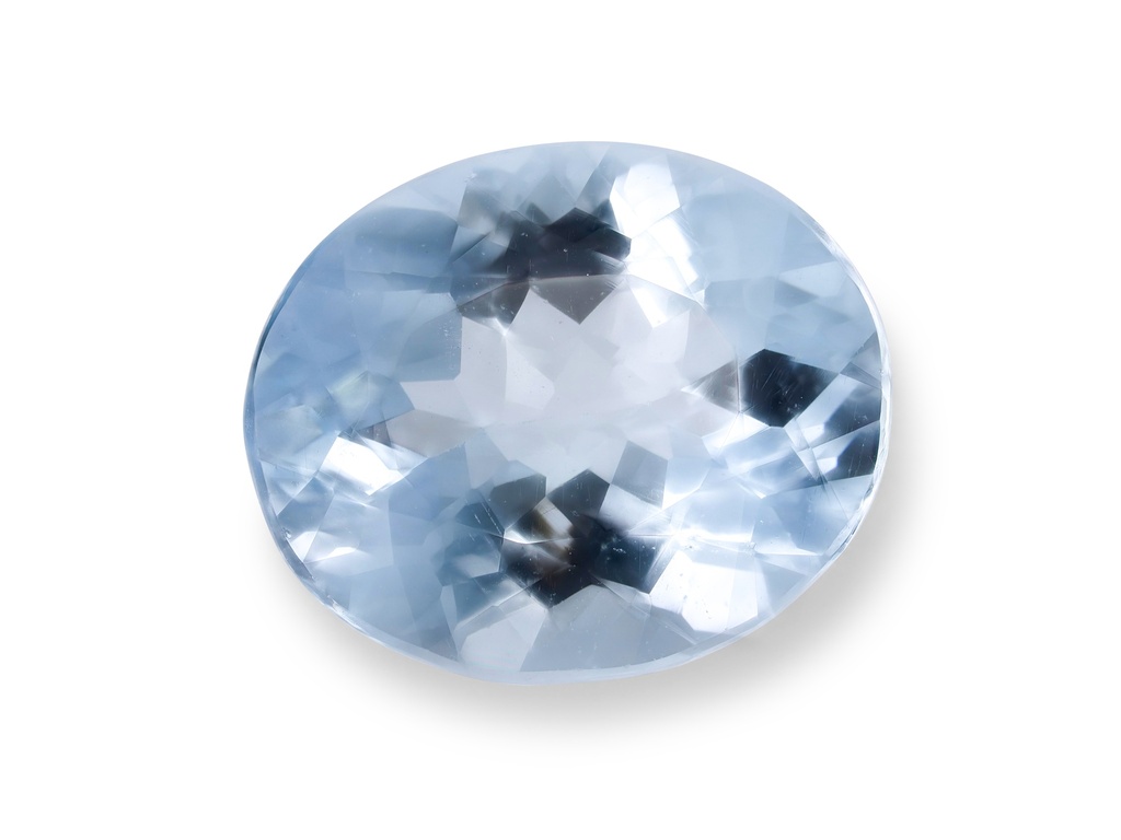 Aquamarine 11.9x10mm Oval Light Blue