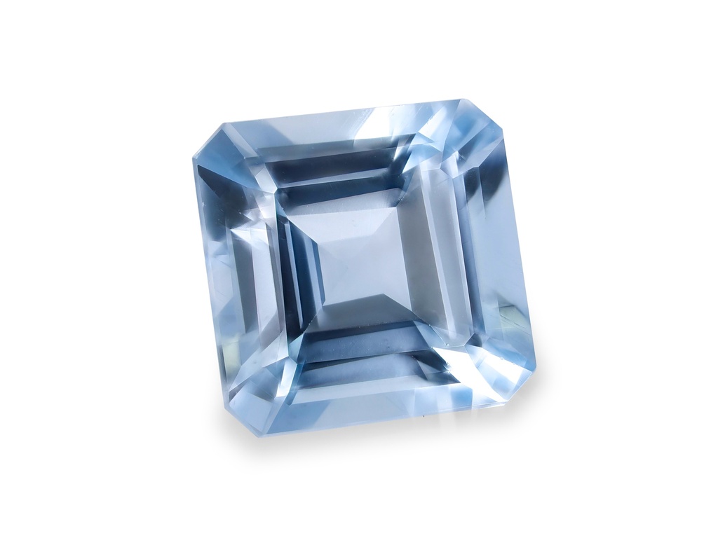 Aquamarine 7.00mm Square Emerald Cut Light Blue