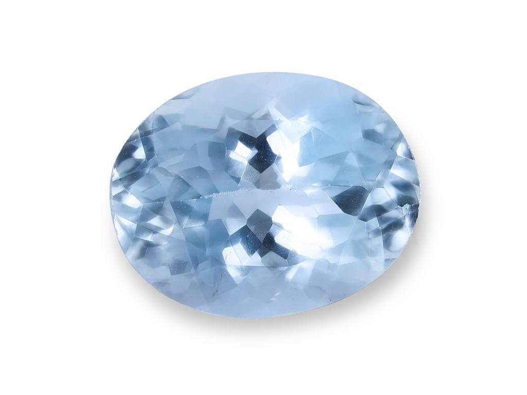 Aquamarine 9x7mm Oval Light Blue