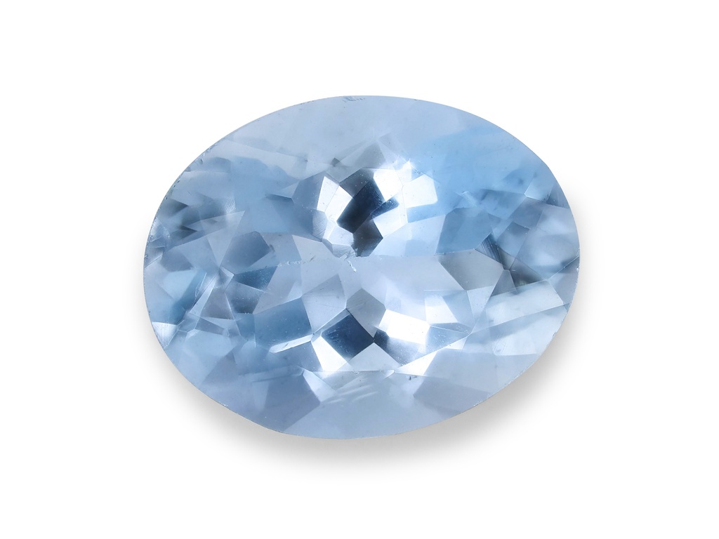 Aquamarine 9x7mm Oval Light Blue