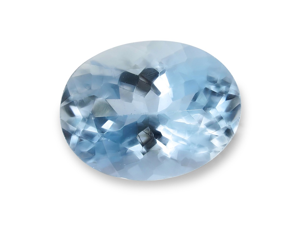 Aquamarine 9x6.9mm Oval Light Blue