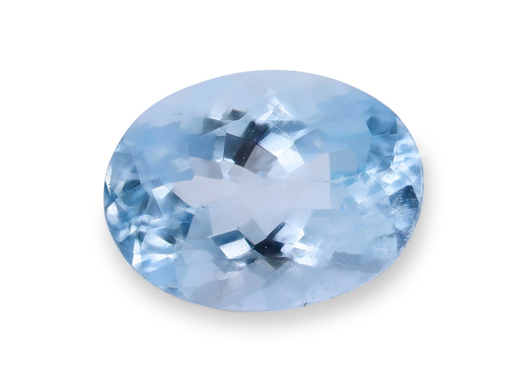 Aquamarine 9.1x6.9mm Oval Light Blue