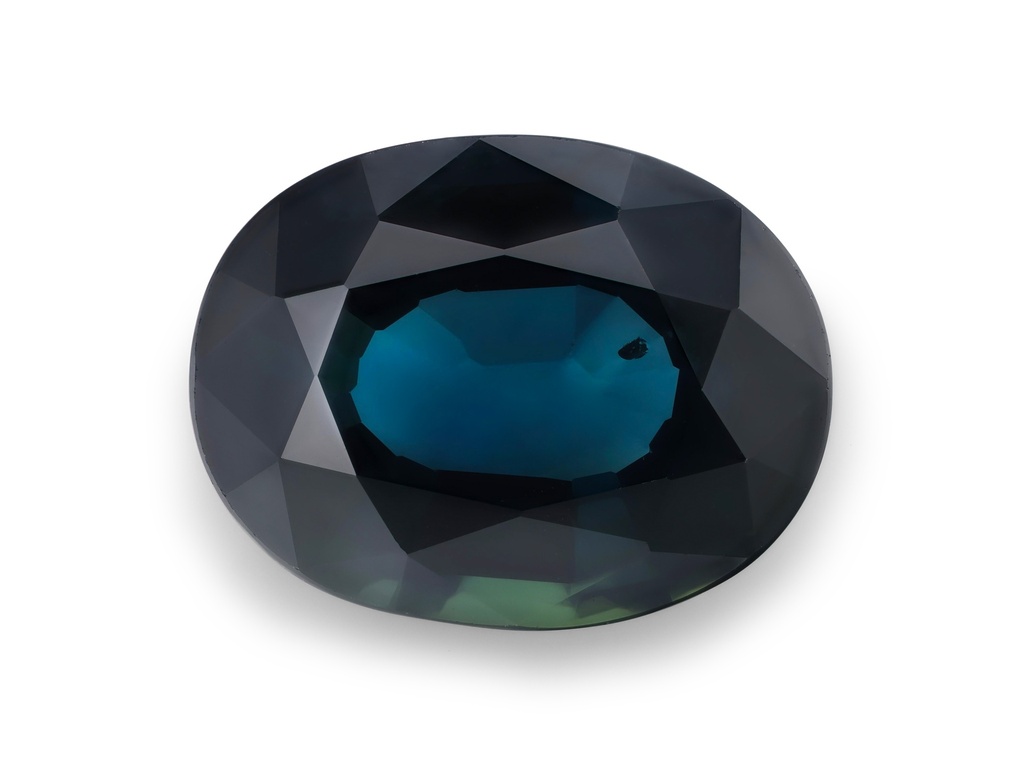 Australian Sapphire 9x6.9mm Oval Mid Blue