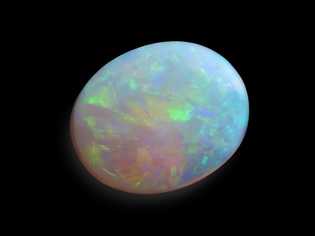 White Opal 9.9x8mm Oval