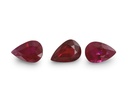 Ruby 6x4mm Pear Shape Bright Red