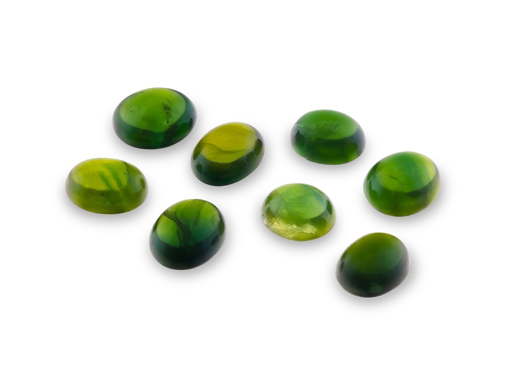 Australian Sapphire 5x4mm+/- Oval Cabochon Green