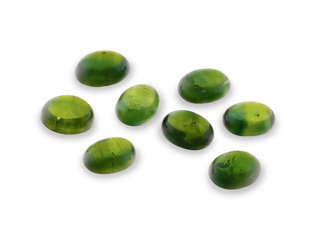 Australian Sapphire 6x4mm+/- Oval Cabochon Green