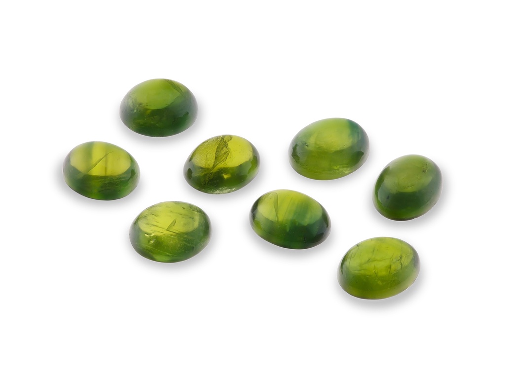 Australian Sapphire 6x5mm+/- Oval Cabochon Green