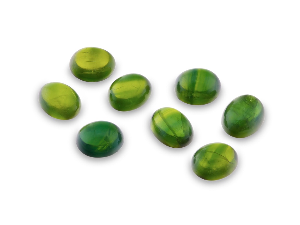 Australian Sapphire 6.5x5.5mm+/- Oval Cabochon Green