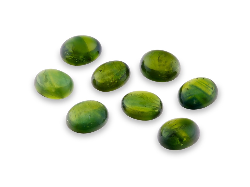 Australian Sapphire 7.5x6mm+/- Oval Cabochon Green