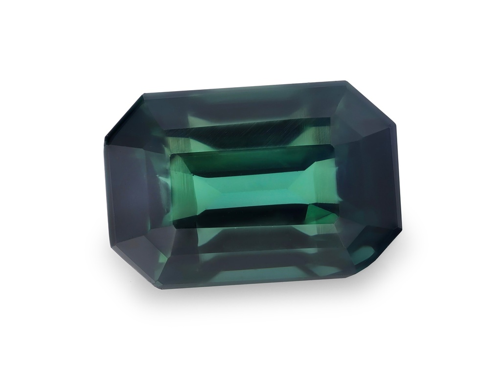 Sapphire 7.1x4.8mm Emerald Cut Teal