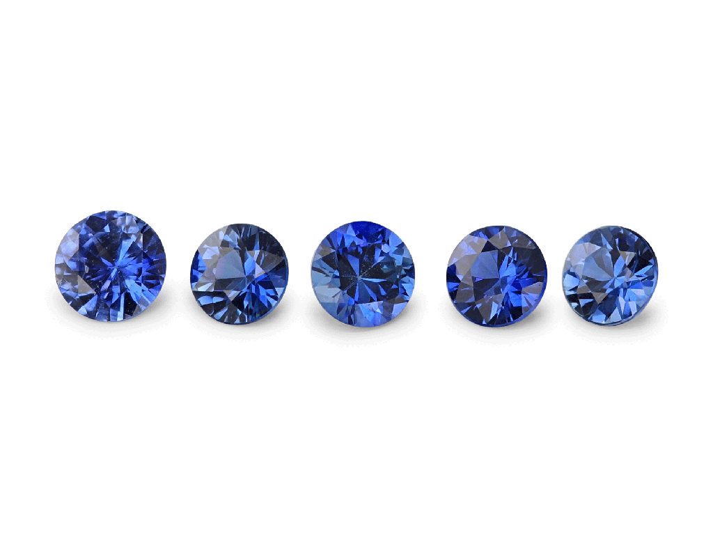 Ceylon Sapphire 1.75mm Round Strong Blue