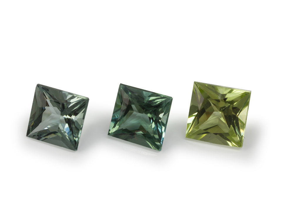 Green Tourmaline 3.50mm Princess Cut