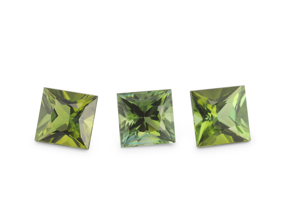 Green Tourmaline 3.50mm Princess Cut