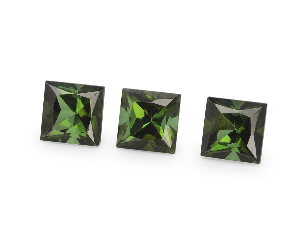 Green Tourmaline 4.00mm Princess Cut