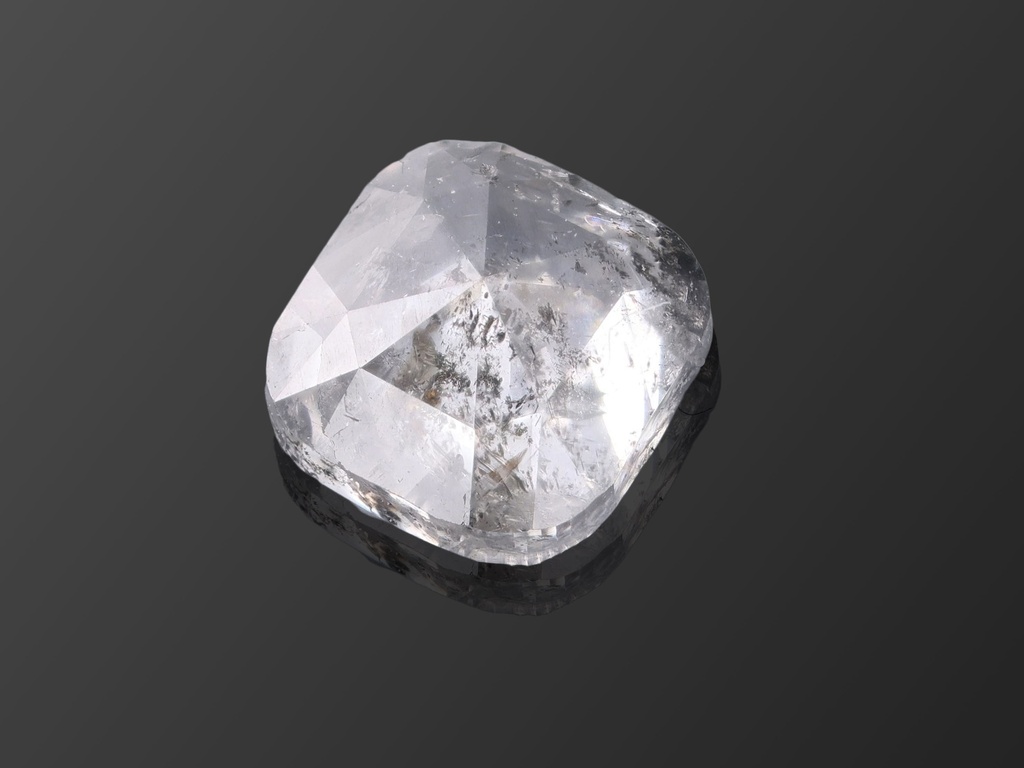 Salt & Pepper Diamond 4.6x4.2mm Square Cushion Rose Cut