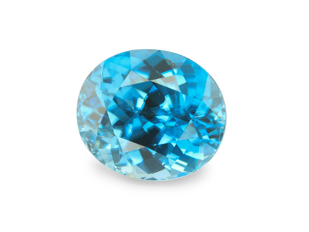 Zircon 9.3x8mm Oval Blue