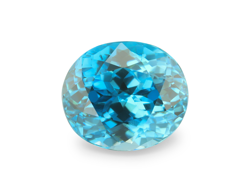 Zircon 9.6x8.3mm Oval Blue