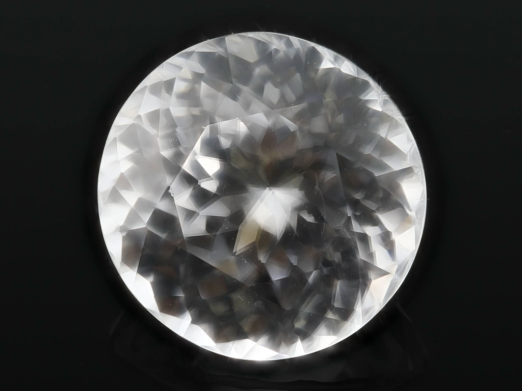 Zircon 8.50mm Round Portugese Cut White