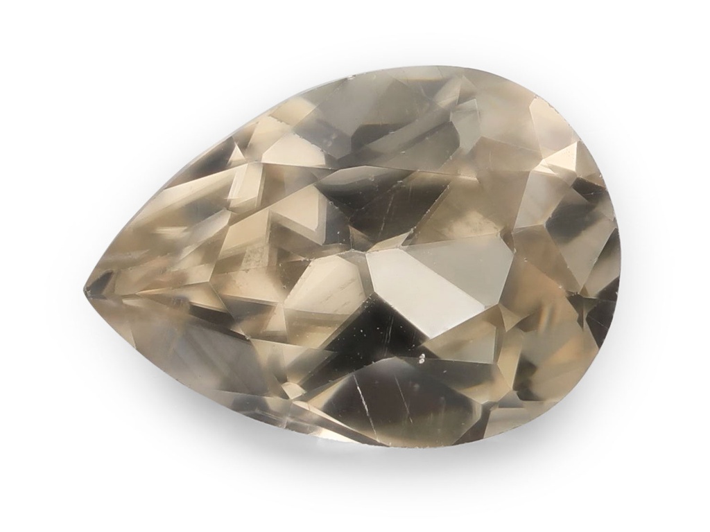 Zircon 7.1x5.2mm Pear Shape Champagne