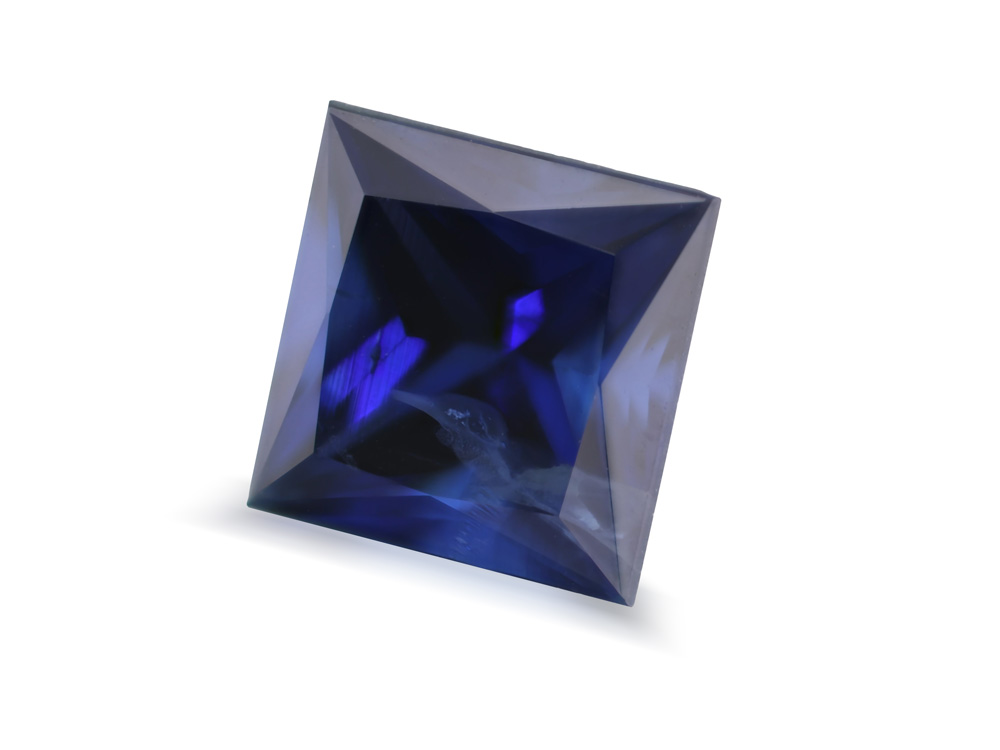 Australian Sapphire 6.25mm Princess Cut Royal Blue