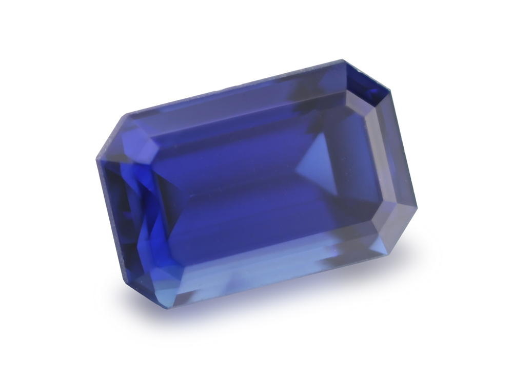 Australian Sapphire 6x4mm Emerald Cut Royal Blue