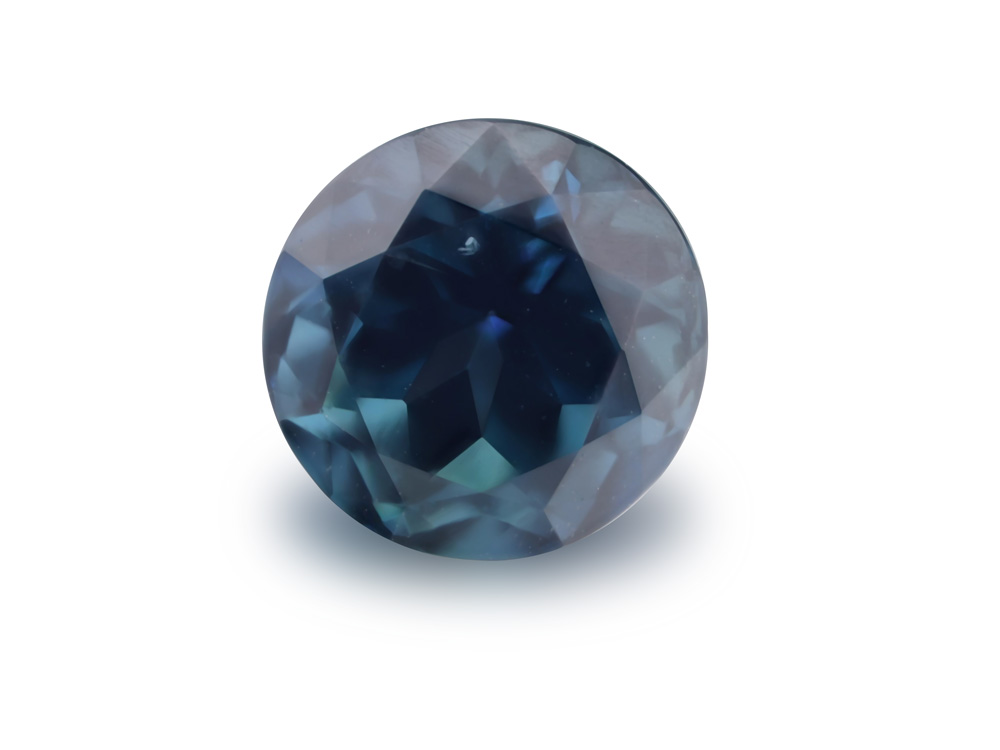 Australian Sapphire 6.00mm Round Steel Blue