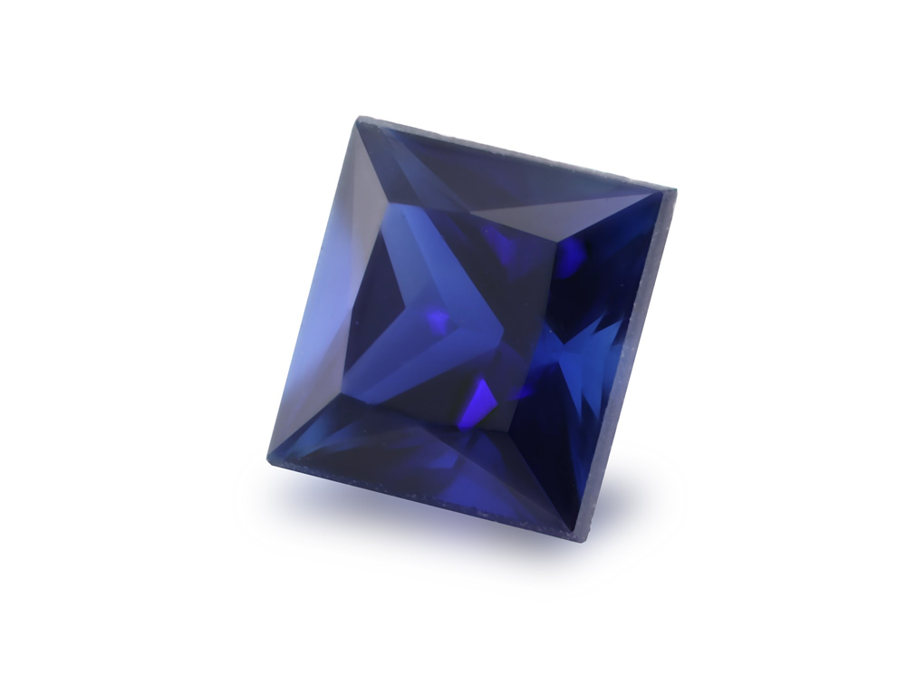 Australian Sapphire 4.70mm Princess Cut Royal Blue