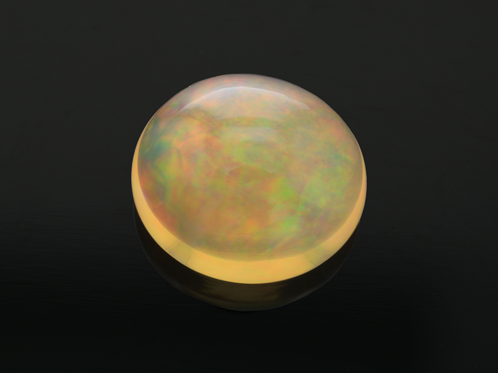 Mexican Fire Opal 12.5x11.2mm Oval Cabochon