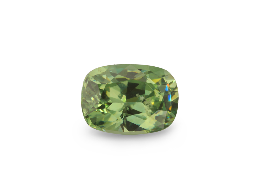 Demantoid Garnet 5.25x3.75mm Cushion 