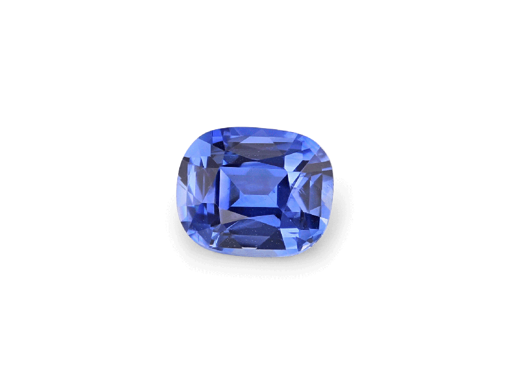 Ceylon Sapphire 6.4x5.3mm Cushion Bright Blue